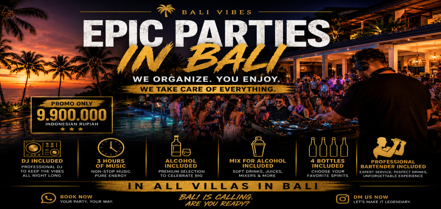 Epic Parties in Bali